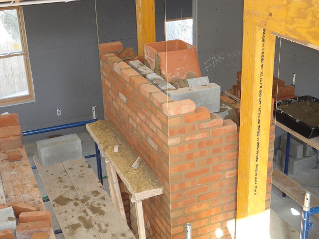 Superior Clay smoke chamber installation