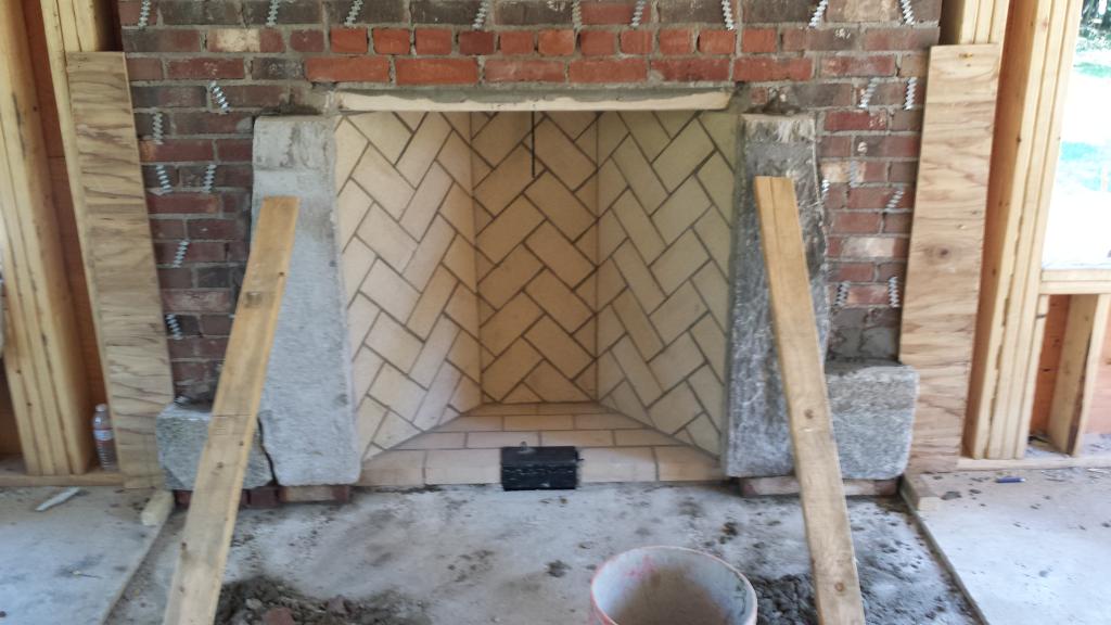 building a rumford fireplace with granite