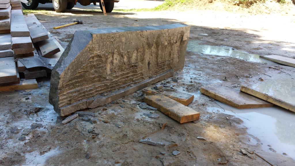 cutting granite stone to size