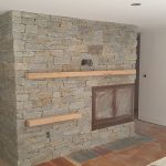antique granite fireplace