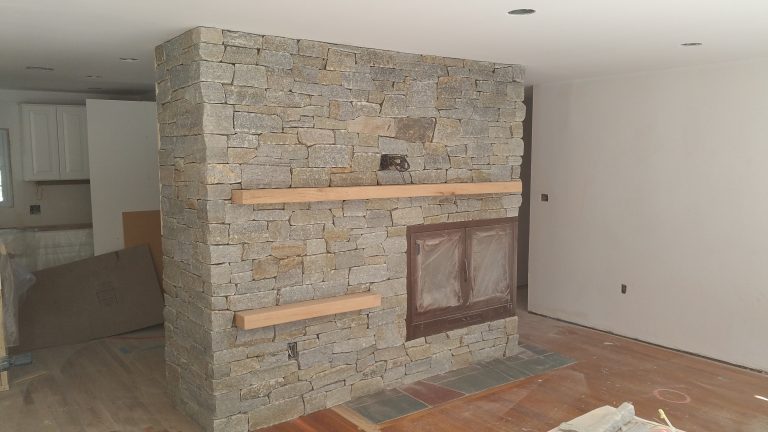 antique granite fireplace