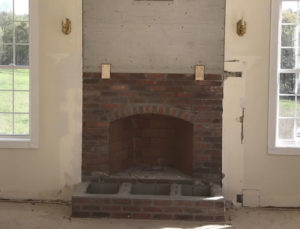 Before Fireplace Makeover