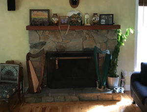 Old Stone Fireplace Before Makeover